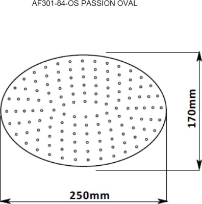 Верхний душ Aquanet Passion AF301-84-OS Хром
