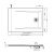 Душевой поддон из искусственного камня Sanitana Rocks 120x80 SP3014B0320100000 Белый