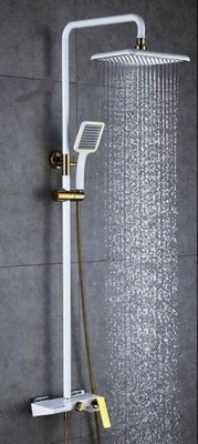 Душевая система Artik Quadro LT919 Черный Золото