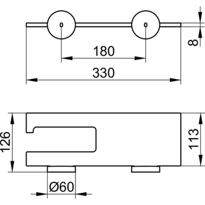 Держатель туалетной бумаги Keuco Edition 90 19073 018000 с полочкой Хром Серый Держатель туалетной бумаги Keuco Edition 90 19073 018000 с полочкой Хром Серый