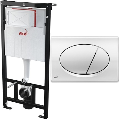 Инсталляция Alcaplast Sadromodul AM101/1120+M71 для унитаза со смывным бачком с клавишей смыва