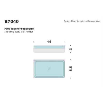 Мыльница Colombo Design Over B7040.satin Сатин