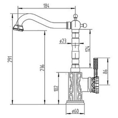 Смеситель для кухни ZorG Antic A 109K-BR Бронза