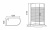 Душевая кабина Parly Classic Эконом EC121L (N) 120х215 профиль Сатин стекло тонированное