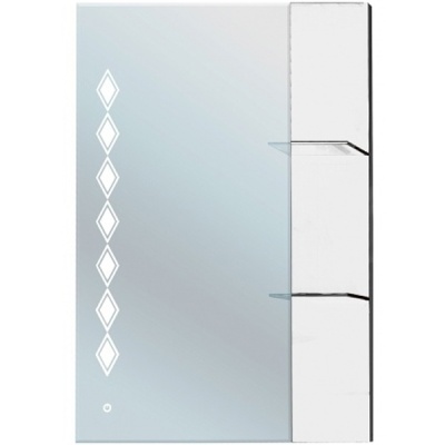 Зеркало Bellezza Глория Гласс 90 с подсветкой Белое