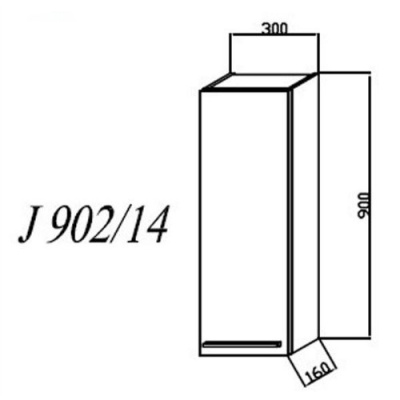 Шкаф-пенал Kolpa San Jolie J902/14 Белый