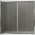 Душевая дверь BelBagno UNO-195-VF-2-180/140-C-Cr 180х140 профиль Хром стекло прозрачное