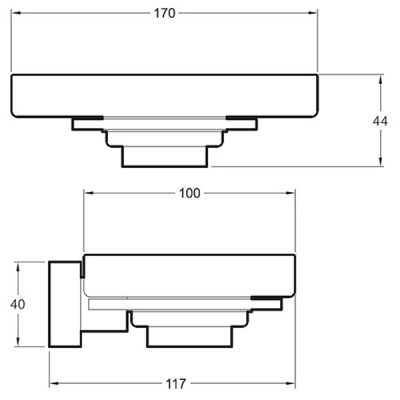 Мыльница Jacob Delafon Mecanique E77868-CP Хром