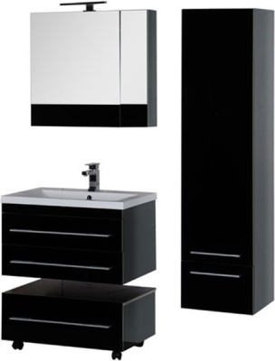 Зеркальный шкаф Aquanet Верона 75 175385 L Черный