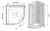 Душевой уголок Cezares Anima R-1 90x90 ANIMA-W-R-1-90-P-Cr профиль Хром стекло рифленое