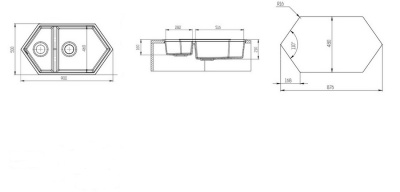 Кухонная мойка KitKraken Creek Grey 90 Серая