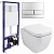 Комплект унитаза BelBagno Alpina BB10100CHR с инсталляцией Berges Wasserhaus Novum L3 040213 с сиденьем Микролифт и клавишей смыва Хром