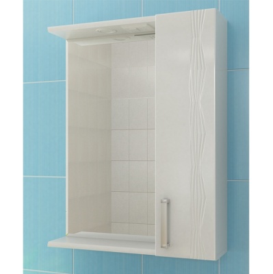 Зеркало со шкафом Vigo Atlantic 16-600 R с подсветкой Белое