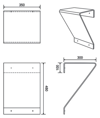 Стульчик пристенный Kolpa San Comfort Wall Белый