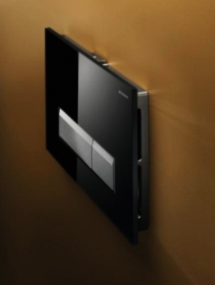 Клавиша смыва Geberit Sigma 40 115.600.KR.1 Черный/алюминий