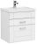 Тумба под раковину Aquanet Рондо 70 189154 подвесная 2 ящика Белая