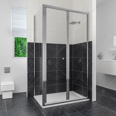 Душевой уголок RGW Classik CL-41 75x90 профиль Хром стекло прозрачное