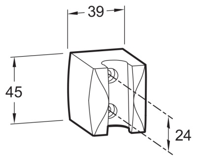 Держатель ручного душа Jacob Delafon E75063-CP Хром