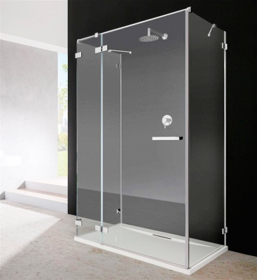 Дверь для душевого уголка Radaway Euphoria KDJ 80x200 профиль хром, стекло прозрачное, петли слева