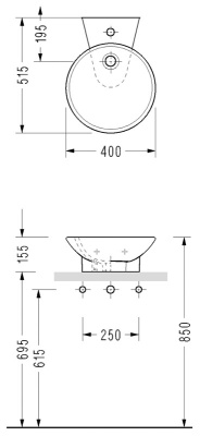 Раковина-чаша Serel 51 2031 Белая