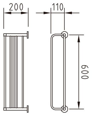 Полка для полотенец Clever Urban2 60 98654 Хром