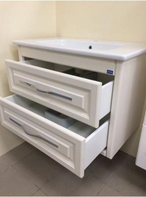 Тумба под раковину Opadiris Касабланка 60 Z0000009585 подвесная Белая матовая