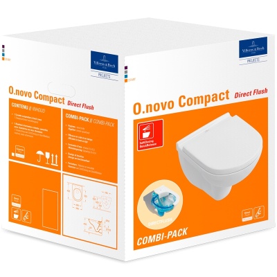 Унитаз Villeroy&Boch O Novo 5688HR01 подвесной с сиденьем Soft Close