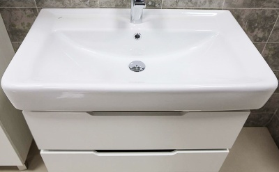 Тумба под раковину Акватон Дакота 80 1A202901DAAY0 белая/выбеленное дерево