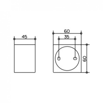 Настенный держатель Keuco Edition 11 51191 010000 Хром
