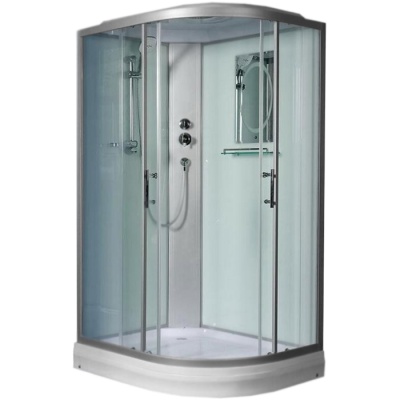 Душевая кабина WeltWasser WW500 Werra 1202 120x90 10000003329 L профиль Хром стекло прозрачное