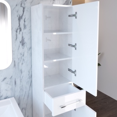 Шкаф пенал San Star Sorento 35 206.1-3.5.1. Белый