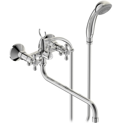 Смеситель для ванны Vidima Retro BA129AA универсальный Хром
