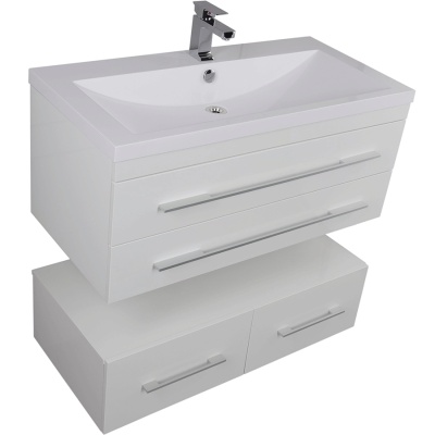 Комплект мебели для ванной Aquanet Нота 100 230300 подвесной Белый