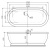 Акриловая ванна BelBagno BB03 176x79 Белая