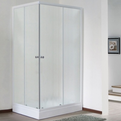 Душевой уголок Royal Bath HPD 85х100 RB1085HPD-C без поддона профиль Белый стекло матовое