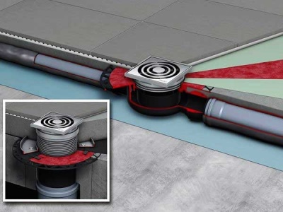 Трап для душа Tece Drainpoint S130 3601300 вертикальный с декоративной решеткой с фланцем