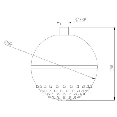 Верхний душ Jaquar Rain Shower OHS-CHR-1763 Хром
