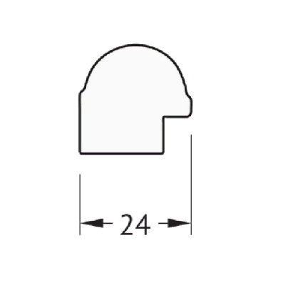 Зеркало Evoform Definite 137х47 Серебряный бамбук