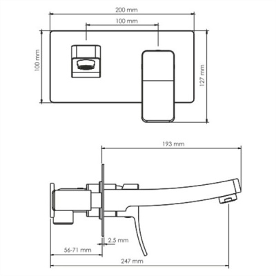 Смеситель для раковины WasserKRAFT Aller 10630 Хром
