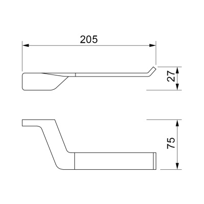 Держатель туалетной бумаги Novella City CT-03111 Хром