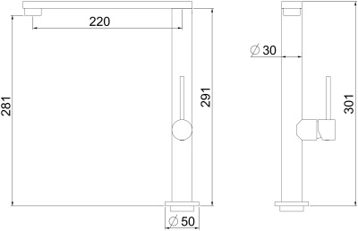 Смеситель для кухни Orange Steel M99-000ni Никель