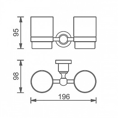 Стакан для зубных щеток Aquanet 3884D Латунь Стакан для зубных щеток Aquanet 3884D Латунь