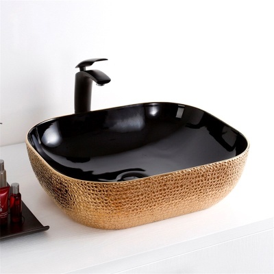 Раковина-чаша Mira 51 MR-5141BG Черная Золото