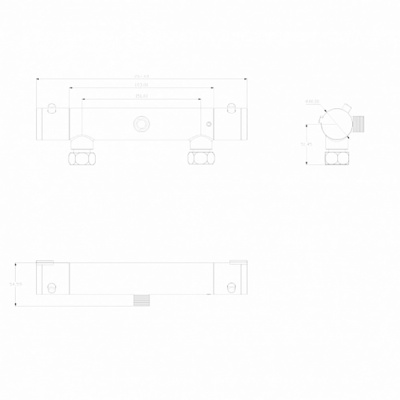 Смеситель для душа Swedbe Mercury 9025 с термостатом Хром