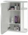 Зеркальный шкаф Mixline Классик 55 L 525512 Белый