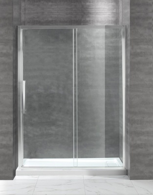 Душевая дверь в нишу Cezares Lux Soft W-BF-1 140 профиль Хром стекло прозрачное