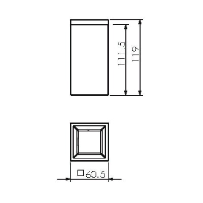 Стакан для зубных щеток Langberger 30013A Хром