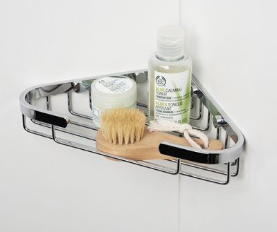 Полка корзина WasserKRAFT K-733 угловая Хром