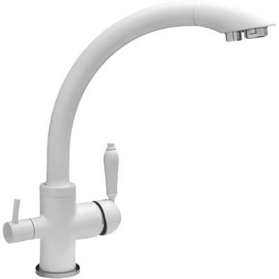 Смеситель для кухни Seaman Barcelone SSL-5382-Snow Белый