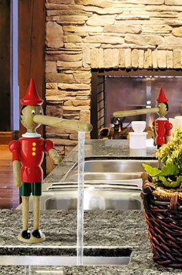 Смеситель для кухни Emmevi Pinocchio 1887 Белый